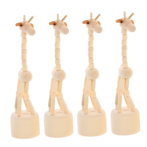FUNOMOCYA 4 Stück Handgefertigte Giraffen Figuren Kreative Holzspielzeuge für Interaktives und Wohnraumdekoration für Reisen und Bildung FUNOMOCYA 4 Stück Handgefertigte Giraffen Figuren Kreative Holzspielzeuge für Interaktives und Wohnraumdekoration für Reisen und Bildung von FUNOMOCYA