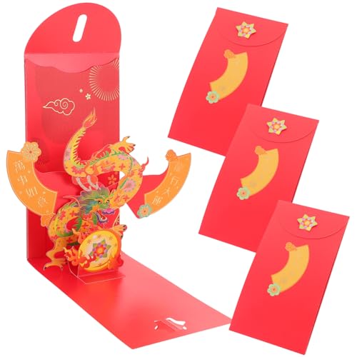 FUNOMOCYA 4 Stück Rote Umschläge Teiliges Jahr Des Drachen Festliche Umschläge Chinesische Neujahrsdekoration Traditionelle Muster Frühlingsfest Geschenkumschläge FUNOMOCYA 4 Stück Rote Umschläge Teiliges Jahr Des Drachen Festliche Umschläge Chinesische Neujahrsdekoration Traditionelle Muster Frühlingsfest Geschenkumschläge von FUNOMOCYA
