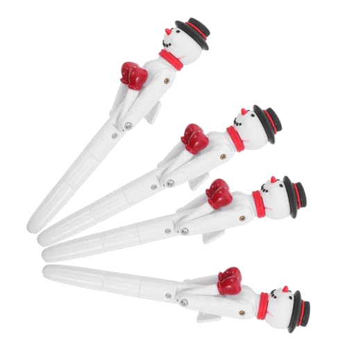 FUNOMOCYA 4 Stück Snowman Kugelschreiber mit Boxarm Lustiger Weihnachts-stift mit Gel-tinte Tragbar und Interaktiv Niedliches Party- für Schule Büro und Weihnachtsfeier FUNOMOCYA 4 Stück Snowman Kugelschreiber mit Boxarm Lustiger Weihnachts-stift mit Gel-tinte Tragbar und Interaktiv Niedliches Party- für Schule Büro und Weihnachtsfeier von FUNOMOCYA