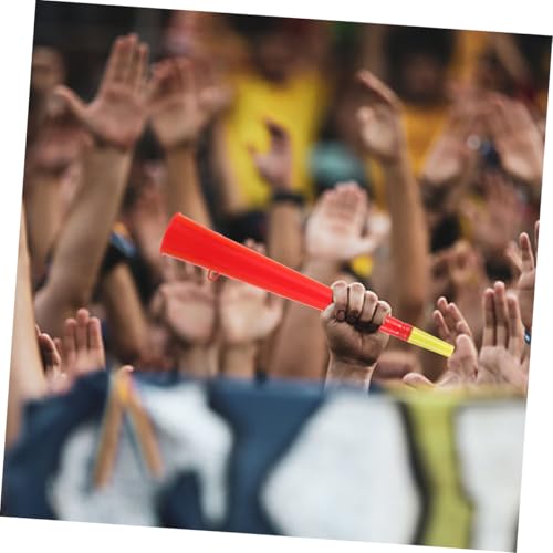 FUNOMOCYA 4 Stück Teiliges Bunte Kunststoff Tröten Lautstarke Stadion Fußballspiel Zubehör für Fans Partyhörner zum Anfeuern bei Sportfesten und Konzerten von FUNOMOCYA