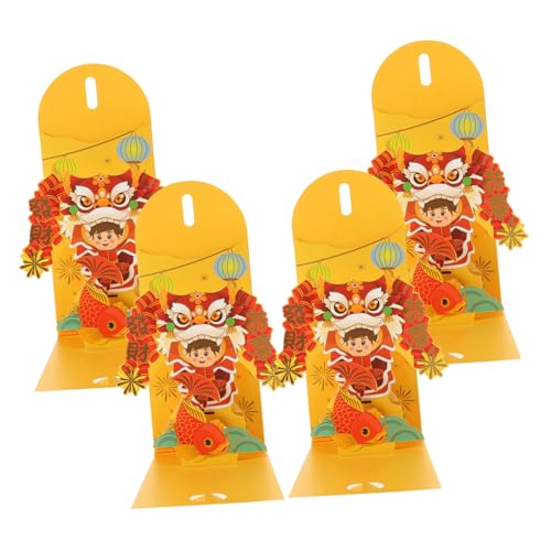 FUNOMOCYA 4 Stück Teiliges Chinesische Rote Umschläge Drachenjahr Design Traditionelle Glücksgeldumschläge für Frühlingsfest und Festtagsdekoration FUNOMOCYA 4 Stück Teiliges Chinesische Rote Umschläge Drachenjahr Design Traditionelle Glücksgeldumschläge für Frühlingsfest und Festtagsdekoration von FUNOMOCYA