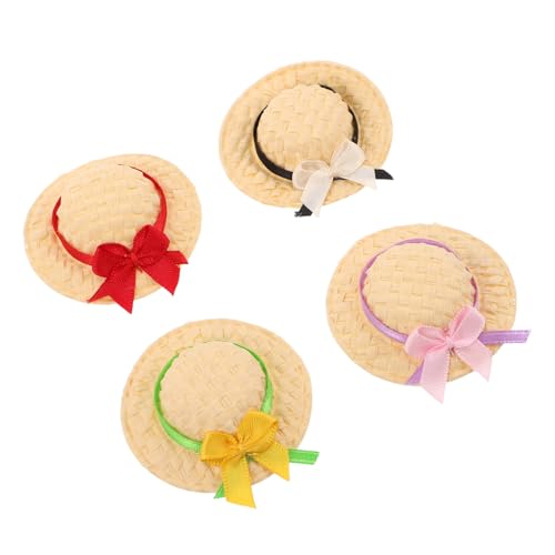 FUNOMOCYA 4 Stück Teiliges Handgewebter Mini Strohhüte Winzige Handgefertigte Puppenhüte in Rot Mehrfarbig Gelb-grün Dekorative Sommeraccessoires für Puppenhaus und DIY-bastelprojekte FUNOMOCYA 4 Stück Teiliges Handgewebter Mini Strohhüte Winzige Handgefertigte Puppenhüte in Rot Mehrfarbig Gelb-grün Dekorative Sommeraccessoires für Puppenhaus und DIY-bastelprojekte von FUNOMOCYA