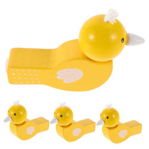 FUNOMOCYA 4 Stück Teiliges Holz Vogelpfeifen für Realistische Spielzeuginstrumente mit Süßen Klängen Sicher für Kleinkinder Tragbar für Geburtstagsfeiern und Musikalische Früherziehung von FUNOMOCYA
