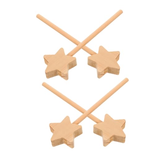 FUNOMOCYA 4 Stück Teiliges Unbemalter Holz feenstäbe Sternform zum Bemalen DIY Kreatives Bastelset für Kindergeburtstage und Fantasievolles Rollenspiel FUNOMOCYA 4 Stück Teiliges Unbemalter Holz feenstäbe Sternform zum Bemalen DIY Kreatives Bastelset für Kindergeburtstage und Fantasievolles Rollenspiel von FUNOMOCYA