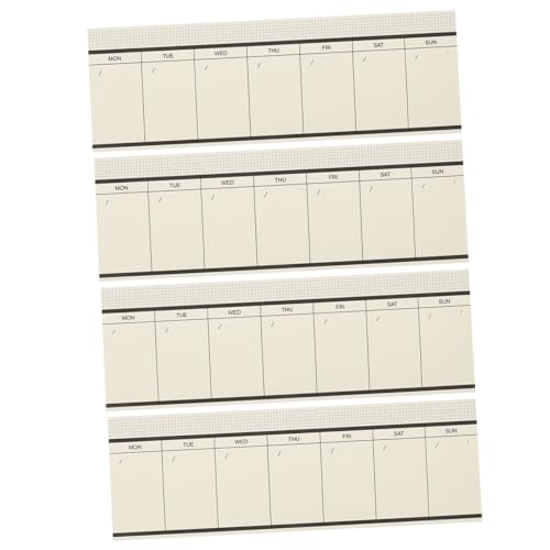 FUNOMOCYA 4 Stück Teiliges Wochenplan Notizblock Abreißbar Tägliche Planung Memo Pads für Büro Schule Zuhause Praktische Wochenübersicht für Effiziente To do listen und Terminorganisation FUNOMOCYA 4 Stück Teiliges Wochenplan Notizblock Abreißbar Tägliche Planung Memo Pads für Büro Schule Zuhause Praktische Wochenübersicht für Effiziente To do listen und Terminorganisation von FUNOMOCYA