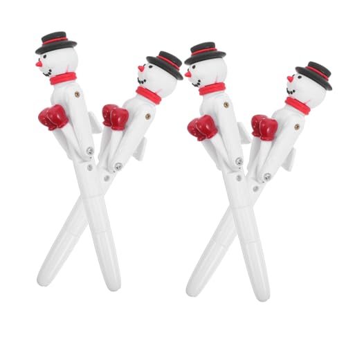 FUNOMOCYA 4 Stück Weihnachts-kugelschreiber mit Lustigem Schneemann-Design Interaktiver Gel-tintenstift zum Stressabbau Kreatives Schreibwerkzeug für Weihnachtsfeier FUNOMOCYA 4 Stück Weihnachts-kugelschreiber mit Lustigem Schneemann-Design Interaktiver Gel-tintenstift zum Stressabbau Kreatives Schreibwerkzeug für Weihnachtsfeier von FUNOMOCYA