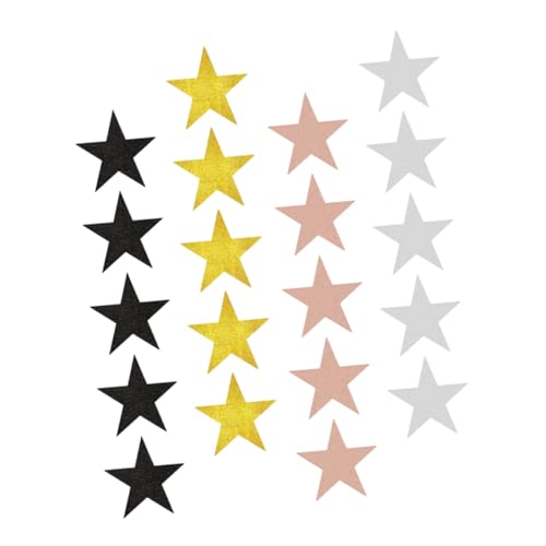 FUNOMOCYA 40 Stück Glitzernde Sternausschnitte Teiliges Set Dekorative Papiersterne für Klassenzimmer Pinnwände Partys und Feiern Gold Silber Roségold und Schwarz Vielseitige Deko für FUNOMOCYA 40 Stück Glitzernde Sternausschnitte Teiliges Set Dekorative Papiersterne für Klassenzimmer Pinnwände Partys und Feiern Gold Silber Roségold und Schwarz Vielseitige Deko für von FUNOMOCYA