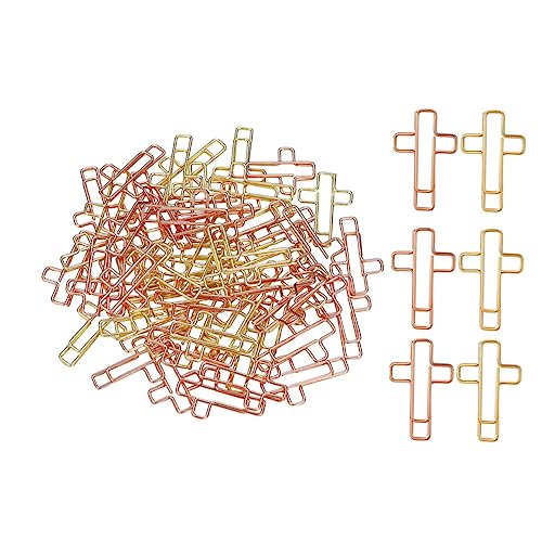 FUNOMOCYA 40 Stück Teiliges Metall Büroklammern Kreuzform Gold und Roségold Stabile Lesezeichenclips und Memo Klammern für Büro Bibeljournale Notizen und Dokumentenorganisation FUNOMOCYA 40 Stück Teiliges Metall Büroklammern Kreuzform Gold und Roségold Stabile Lesezeichenclips und Memo Klammern für Büro Bibeljournale Notizen und Dokumentenorganisation von FUNOMOCYA
