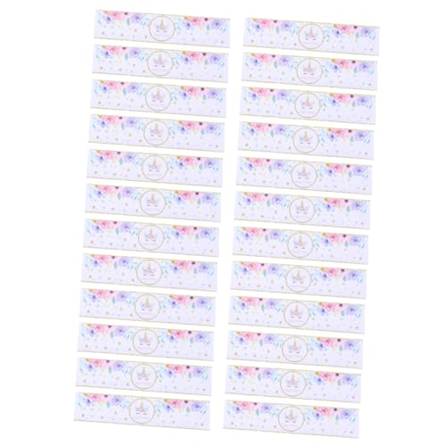 FUNOMOCYA 48 Stück Teiliges Einhorn Party Sticker Langlebige Flaschenetiketten aus Hochwertigem Lustige Dekoration für Geburtstags Einhornfeiern Kinderfreundlich und Vielseitig Einsetzbar von FUNOMOCYA