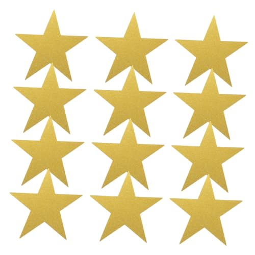 FUNOMOCYA 48 Stück Teiliges Papiersterne für Bastelprojekte Glitzernde Stern Ausschnitte für Kreative Wanddekorationen im Klassenzimmer und Diy Anwendungen von FUNOMOCYA