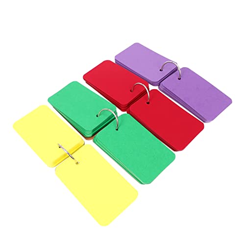 FUNOMOCYA 4Stücke Schlüsselanhänger Mini Notizbuch Tragbare Kreative Memo Pads für Schule und Büro Beschriftbar für Studenten und Notizen Unterwegs von FUNOMOCYA