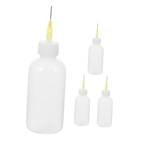 FUNOMOCYA 4pcs Kleber Squeeze Flasche Flüssige Acrylfarbe Flasche Tinte Flasche Handwerk Kleber Nadel Tipps Kleberflasche Für DIY -lackpapier Quilling Handwerk von FUNOMOCYA