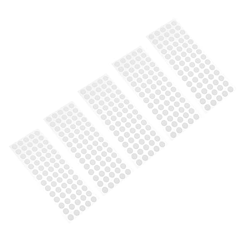 FUNOMOCYA 5 Blätter Paste The Glue Doll DIY Handicrafts Rundes Klebeband Doppelseitige Fixieraufkleber Punktaufkleber Basteln Dekorative Aufkleber Kleine Kreisaufkleber Acryl Hochviskose von FUNOMOCYA