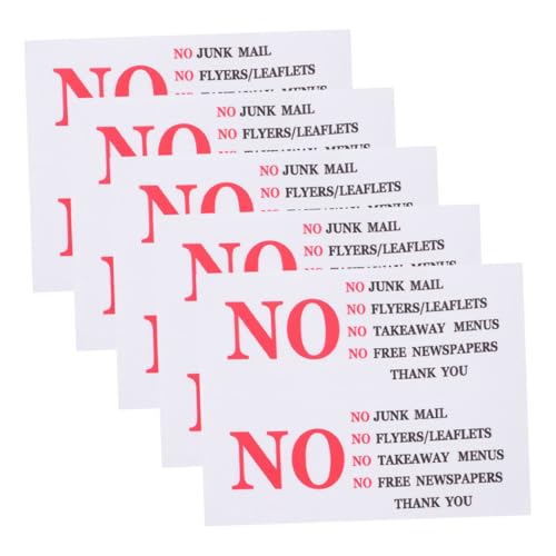 FUNOMOCYA 5 Blätter Selbstklebender Briefkasten Aufkleber PVC Warnschild für Werbung Wetterbeständig Geeignet für Private und Gewerbliche Nutzung Einfach Anzubringen und Rückstandslos FUNOMOCYA 5 Blätter Selbstklebender Briefkasten Aufkleber PVC Warnschild für Werbung Wetterbeständig Geeignet für Private und Gewerbliche Nutzung Einfach Anzubringen und Rückstandslos von FUNOMOCYA