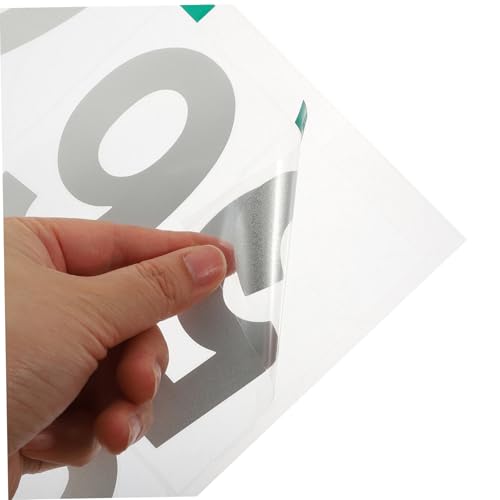 FUNOMOCYA 5 Blätter Wetterfeste Zahlenaufkleber Große Klebezahlen für Mülltonnen und Briefkästen Selbstklebende Langlebige Zahlensticker zur Individuellen Kombination für Innen Außenbereich FUNOMOCYA 5 Blätter Wetterfeste Zahlenaufkleber Große Klebezahlen für Mülltonnen und Briefkästen Selbstklebende Langlebige Zahlensticker zur Individuellen Kombination für Innen Außenbereich von FUNOMOCYA