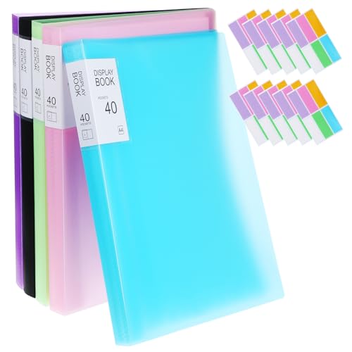 FUNOMOCYA 5 Präsentationsmappen mit Sichtbuch mit Kunststoffhüllen und Aufklebern Ordner für Dokumente Zertifikate und Organisationssystem für Büro und Schule FUNOMOCYA 5 Präsentationsmappen mit Sichtbuch mit Kunststoffhüllen und Aufklebern Ordner für Dokumente Zertifikate und Organisationssystem für Büro und Schule von FUNOMOCYA