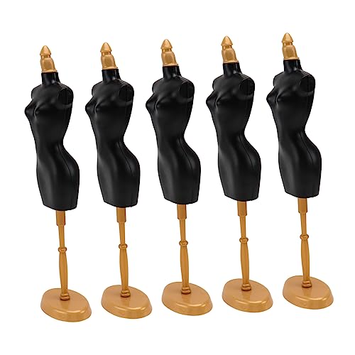 FUNOMOCYA 5 Puppenkleiderständer aus Hochwertigem Kunststoff Abnehmbar Stabiler Puppenständer für Kleidungsdisplay als Kleines Hauszubehör Faltbarer Puppenmodel Ständer FUNOMOCYA 5 Puppenkleiderständer aus Hochwertigem Kunststoff Abnehmbar Stabiler Puppenständer für Kleidungsdisplay als Kleines Hauszubehör Faltbarer Puppenmodel Ständer von FUNOMOCYA