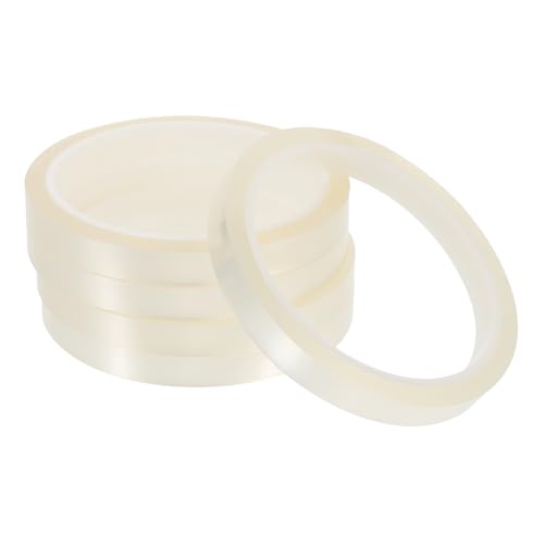 FUNOMOCYA 5 Rollen Hochtemperatur Klebeband Hitzebeständiges Pet Tape für Elektronik Sublimation und Löten Entfernung Einfaches Abziehen Stark Haftend von FUNOMOCYA