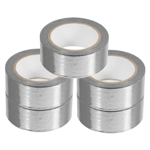 FUNOMOCYA 5 Rollen dekoratives Klebeband the washi tape washi-tape Papierband Dekoration Tape Wand doppelseitiges Klebeband dünn Silberband Sammelklebeband Dekoratives Washi Tape bronzieren von FUNOMOCYA
