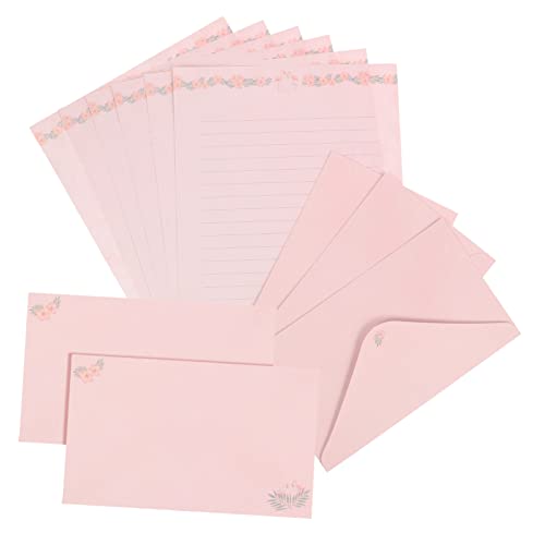 FUNOMOCYA 5 Sätze Vintage Blumen und Tier Briefpapier Set mit Umschlägen Teiliges Schreibset für Handgeschriebene Briefe Einladungen und Grüße Umschlag Kit von FUNOMOCYA