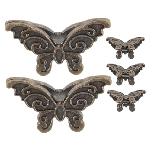 FUNOMOCYA 5 Stück Butterfly Binder Clips Metall Büroklammern Kleine Schmetterling Klammern für Fotos Dokumente Notizen Starker Griff Praktisch für Schule Büro und Zuhause von FUNOMOCYA