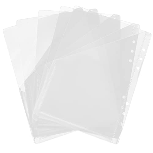 FUNOMOCYA 5 Stück Dokumentenordner Teiliges Praktische Transparente Aktenhüllen mit Druckknopf Kreative Unterlagen für Schule und Büro Wiederverwendbar und Beschreibbar für von FUNOMOCYA