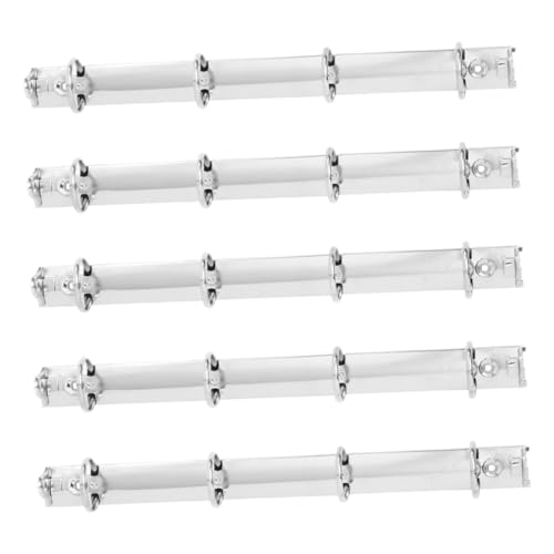 FUNOMOCYA 5 Stück Metall Ringbuch Teilig Binder mit Metallklammern Leichtes Tragbares Organisationssystem für Schule und Büro Schnelles Umblättern Vielseitig Einsetzbar Silberfarben FUNOMOCYA 5 Stück Metall Ringbuch Teilig Binder mit Metallklammern Leichtes Tragbares Organisationssystem für Schule und Büro Schnelles Umblättern Vielseitig Einsetzbar Silberfarben von FUNOMOCYA