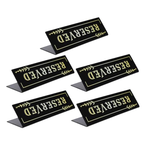 FUNOMOCYA 5 Stück Teiliges Acryl Tischschild Form Doppelseitig Stabil für Reservierte Sitzplätze in Restaurant Hochzeit Büro Konferenz Vielseitig Leicht Transportierbar Langlebig FUNOMOCYA 5 Stück Teiliges Acryl Tischschild Form Doppelseitig Stabil für Reservierte Sitzplätze in Restaurant Hochzeit Büro Konferenz Vielseitig Leicht Transportierbar Langlebig von FUNOMOCYA