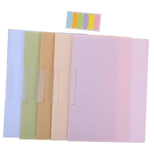 FUNOMOCYA 5 Stück Teiliges Dokumentenordner mit Schwingclip Vielseitige Präsentationsmappen für Büro und Schule Große Kapazität Elegantes Design für Berichte und Aktenablage FUNOMOCYA 5 Stück Teiliges Dokumentenordner mit Schwingclip Vielseitige Präsentationsmappen für Büro und Schule Große Kapazität Elegantes Design für Berichte und Aktenablage von FUNOMOCYA