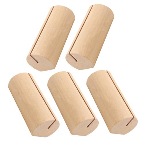 FUNOMOCYA 5 Stück Teiliges Holz Kartenhalter Multifunktionale Tischkartenhalter für Hochzeiten Partys und Platzkarten Namenskarten und Fotos Elegante Deko für Events und Organisation von FUNOMOCYA