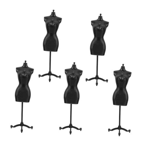 FUNOMOCYA 5 Stück Teiliges Mini Puppenkleiderständer Stabiler Schwarzer Puppenständer Mini Mannequin für Doll Dress Form Perfektes Puppenzubehör für Puppenhaus Dekoration FUNOMOCYA 5 Stück Teiliges Mini Puppenkleiderständer Stabiler Schwarzer Puppenständer Mini Mannequin für Doll Dress Form Perfektes Puppenzubehör für Puppenhaus Dekoration von FUNOMOCYA
