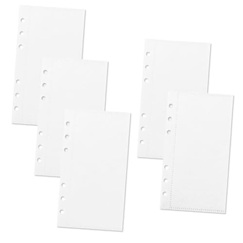 FUNOMOCYA 5 Stück Teiliges PP Binder Einlagen Tragbare Lose Einstecktaschen mit Vorgestanzten Löchern Langlebige Budget Planer Taschen Leicht und Vielseitig für Büro Zuhause Reisen Geeignet von FUNOMOCYA