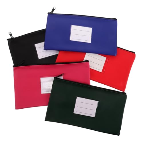 FUNOMOCYA 5 Stück Teiliges PU Leder Banktaschen mit Etikett Vielseitiger Organizer für Quittungen Dokumente Karten und Schreibwaren Tragbare Geldbeutel für Büro Zuhause und Reisen FUNOMOCYA 5 Stück Teiliges PU Leder Banktaschen mit Etikett Vielseitiger Organizer für Quittungen Dokumente Karten und Schreibwaren Tragbare Geldbeutel für Büro Zuhause und Reisen von FUNOMOCYA