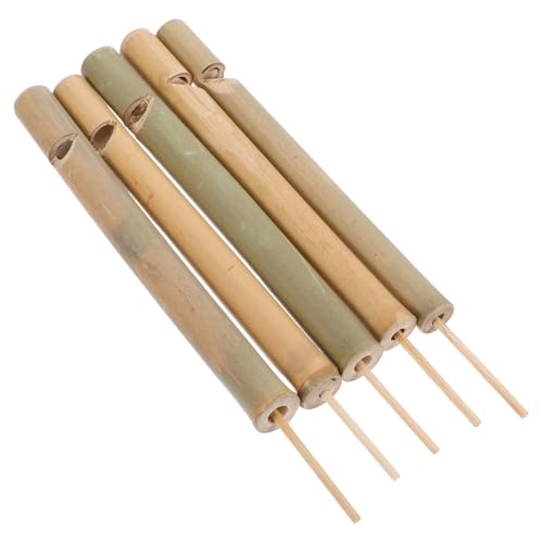 FUNOMOCYA 5 Stück Teiliges Vogelpfeifen Realistische Rufe Handgefertigte Trillerpfeifen Leichtes Outdoor für Naturerkundung Parks Farms Partyspaß von FUNOMOCYA