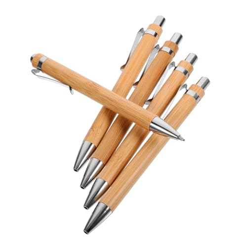 FUNOMOCYA 5 Stück Teleskopischer Kugelschreiber Von Bambus Praktischer Kugelschreiber Büro-kugelschreiber Büro Stift Ergonomischer Kugelschreiber Schreibzubehör Ausgefallener Stift FUNOMOCYA 5 Stück Teleskopischer Kugelschreiber Von Bambus Praktischer Kugelschreiber Büro-kugelschreiber Büro Stift Ergonomischer Kugelschreiber Schreibzubehör Ausgefallener Stift von FUNOMOCYA