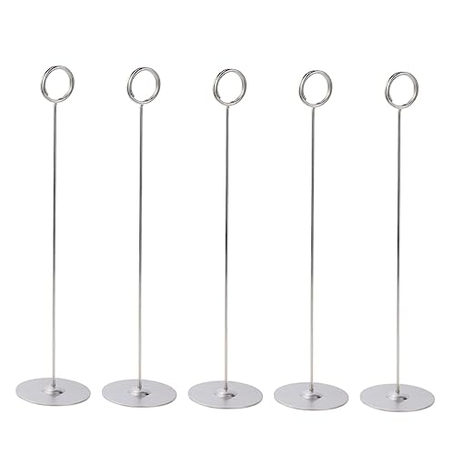 FUNOMOCYA 5 Stück Tischkartenhalter für Hochzeiten Restaurants und Veranstaltungen Stabiler Rutschfester Kartenständer mit Rundem Clip für Menüs und Tischnummern Feiern FUNOMOCYA 5 Stück Tischkartenhalter für Hochzeiten Restaurants und Veranstaltungen Stabiler Rutschfester Kartenständer mit Rundem Clip für Menüs und Tischnummern Feiern von FUNOMOCYA