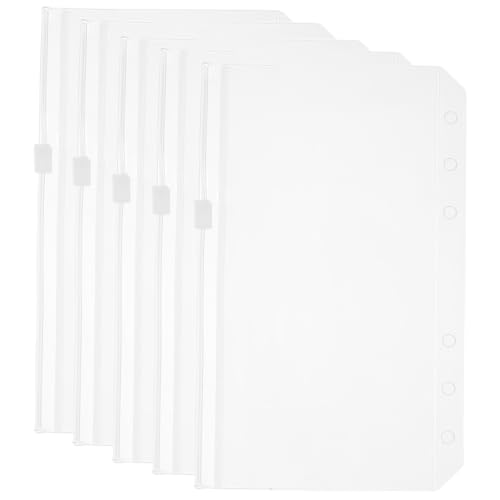 FUNOMOCYA 5 Stück Transparente Reißverschluss Ordner Taschen Binder Taschen aus Wasserdichtem PVC Wiederverwendbare Dokumentenaufbewahrung für Lose und Notizen FUNOMOCYA 5 Stück Transparente Reißverschluss Ordner Taschen Binder Taschen aus Wasserdichtem PVC Wiederverwendbare Dokumentenaufbewahrung für Lose und Notizen von FUNOMOCYA
