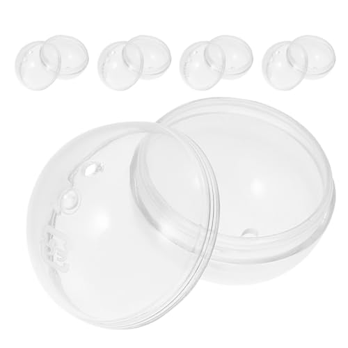 FUNOMOCYA 5 Stück Transparente Runde Kunststoff kapseln Befüllbare Aufbewahrungsbehälter für Süßigkeiten Geschenkfüllung Kompatibel mit Kaugummiautomaten Leicht zu Öffnen und FUNOMOCYA 5 Stück Transparente Runde Kunststoff kapseln Befüllbare Aufbewahrungsbehälter für Süßigkeiten Geschenkfüllung Kompatibel mit Kaugummiautomaten Leicht zu Öffnen und von FUNOMOCYA