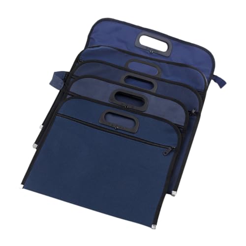 FUNOMOCYA 5 Stück Wasserdichter Oxford Cloth Dokumentenbeutel Teiliges Praktischer Aufbewahrungsbeutel für Büro Schule und Reisen Reißverschluss Datei Organizer für Dokumente Pässe und Geld von FUNOMOCYA