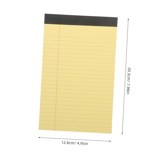 FUNOMOCYA 50 Blatt Gelbe Legal Pads Liniert mit Abreißbaren Blättern Doppelseitige Schreibblöcke für Schule und Büro Dickes Papier Praktische Notizblöcke für Studenten und Zeitmanagement FUNOMOCYA 50 Blatt Gelbe Legal Pads Liniert mit Abreißbaren Blättern Doppelseitige Schreibblöcke für Schule und Büro Dickes Papier Praktische Notizblöcke für Studenten und Zeitmanagement von FUNOMOCYA