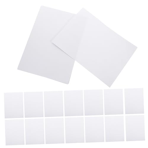 FUNOMOCYA 50 Blatt Selbstklebende Blanko Etiketten Mattes Label Papier zum Bedrucken Abreißfest Kratzfest Vielseitig für Büro Schule Versand Praktisch und Rückstandsfrei von FUNOMOCYA