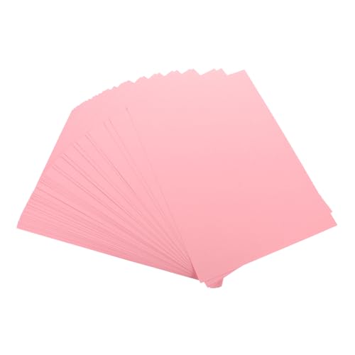 FUNOMOCYA 50 Blatt farbiger Karton Kartenvorrat Baupapier verschiedene Farben Herstellung kreativpapier paketpapier geburtstagskarte craft paper Fotografie-Set Origami-Materialien Rosa von FUNOMOCYA