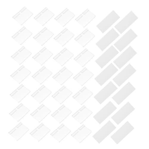 FUNOMOCYA 50 Satz Transparente Etikettenhalter für Regale Doppel Snap Verschluss für Preisschilder in Supermärkten und Geschäften Effiziente Präsentation und Sicherer Halt von FUNOMOCYA