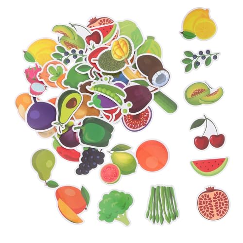 FUNOMOCYA 50 Stück Cartoon Obst Gemüse Aufkleber für Spielerisch Lernend Lebensmittel Sticker für Bücher Handy Dekoration Sicher Geruchsneutral Pädagogisch Vielfältig FUNOMOCYA 50 Stück Cartoon Obst Gemüse Aufkleber für Spielerisch Lernend Lebensmittel Sticker für Bücher Handy Dekoration Sicher Geruchsneutral Pädagogisch Vielfältig von FUNOMOCYA