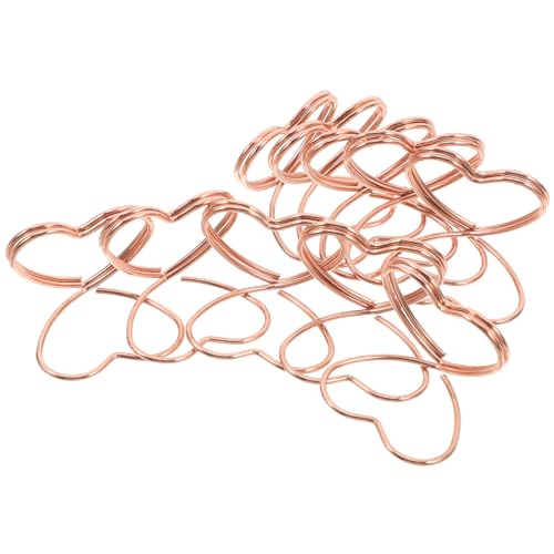 FUNOMOCYA 50 Stück Herz Tischkartenhalter Elegante Foto Clip Halter für Hochzeiten Menükarten und Notizen Romantisches Design für Verschiedene Anlässe Goldene Memo Clips von FUNOMOCYA