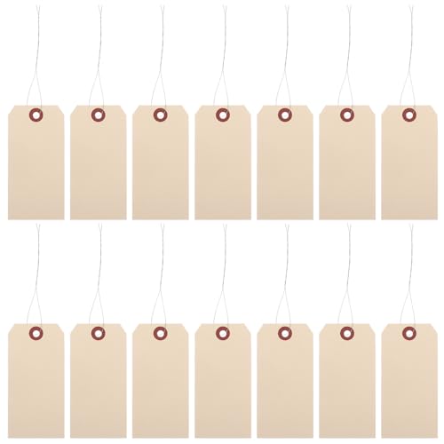 FUNOMOCYA 50 Stück Manila Versandetiketten mit Eisendraht Verstärkung Robuste Verpackungsetiketten für Pakete Praktische Stabile Preisschilder für Effiziente Kennzeichnung FUNOMOCYA 50 Stück Manila Versandetiketten mit Eisendraht Verstärkung Robuste Verpackungsetiketten für Pakete Praktische Stabile Preisschilder für Effiziente Kennzeichnung von FUNOMOCYA