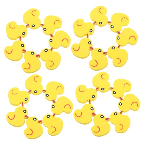 FUNOMOCYA 50 Stück Mini Radiergummis Lustige Entenform für Tier Radiergummis für Schule und Bastelbedarf Vielseitig Einsetzbar und Einfach zu Bedienen von FUNOMOCYA