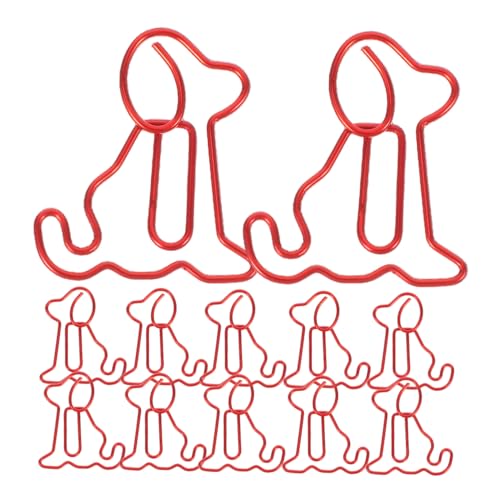 FUNOMOCYA 50 Stück Niedliche Büroklammer Planer Büroklammern Kleine Für Papier Büroklammern in Hundeform Nettes Schreibtischzubehör Lustiges Süßes Lesezeichen Metall FUNOMOCYA 50 Stück Niedliche Büroklammer Planer Büroklammern Kleine Für Papier Büroklammern in Hundeform Nettes Schreibtischzubehör Lustiges Süßes Lesezeichen Metall von FUNOMOCYA