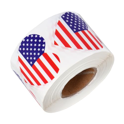 FUNOMOCYA 500 Stück Herzförmige Flagge Selbstklebende Siegelaufkleber Rolle Dekorativer Briefversiegelung Aufkleber Für Partys Hochzeit Einladung DIY Basteln FUNOMOCYA 500 Stück Herzförmige Flagge Selbstklebende Siegelaufkleber Rolle Dekorativer Briefversiegelung Aufkleber Für Partys Hochzeit Einladung DIY Basteln von FUNOMOCYA