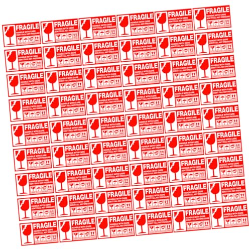 FUNOMOCYA 500 Stück Pack Selbstklebende Warnaufkleber Vorsicht Zerbrechlich für Versandkartons Flexible Langlebige Verpackungsetiketten Einfache Anwendung Geeignet für Boxen Papier FUNOMOCYA 500 Stück Pack Selbstklebende Warnaufkleber Vorsicht Zerbrechlich für Versandkartons Flexible Langlebige Verpackungsetiketten Einfache Anwendung Geeignet für Boxen Papier von FUNOMOCYA